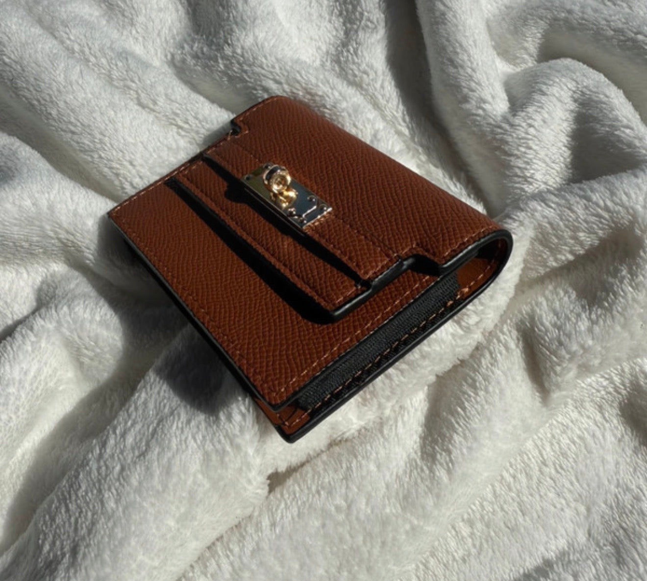 Porte Carte H Marron