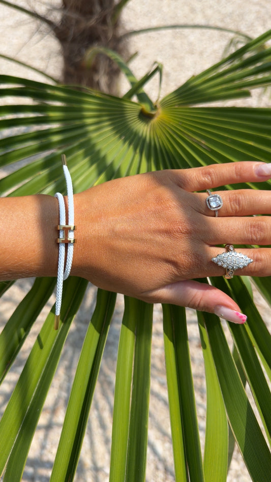 Bracelet H Blanc